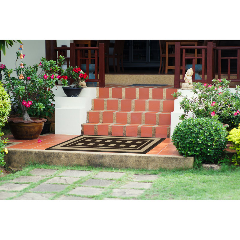 Geometric Indoor / Outdoor Rug, Rectangle 2' x 3'4"