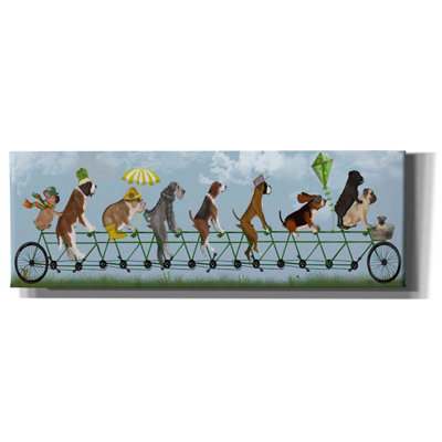 «Mutley Crew on Tandem», impression sur toile tendue