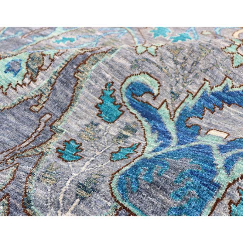 Hand Knotted Wool Area Rug