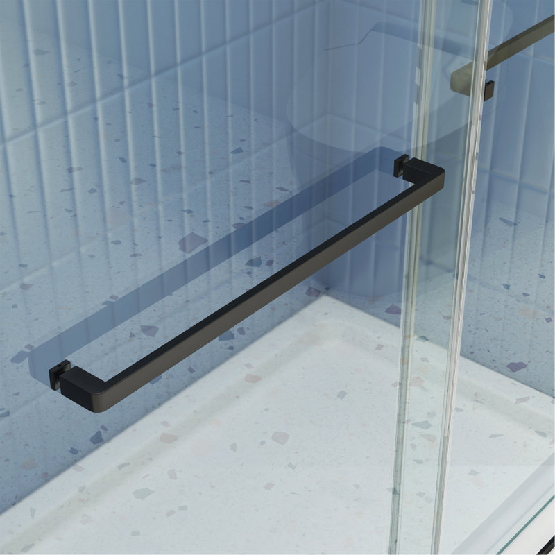 Bypass Shower Door, Matte Black