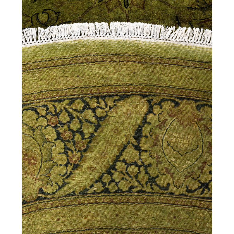 Overdyed One-of-a-Kind 9' 1" X 9' 1" Hand Knotted Area Rug