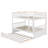 Full Over Full Rubber Wood Bunk Bed With Trundle