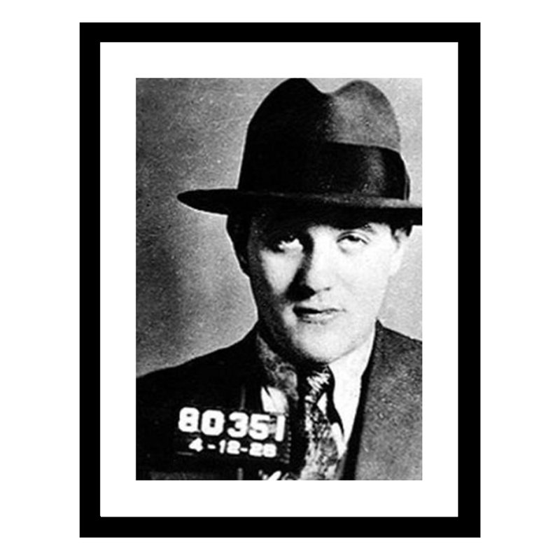 Bugsy Siegel 1928 Mugshot - reproduction encadrée 14 x 18