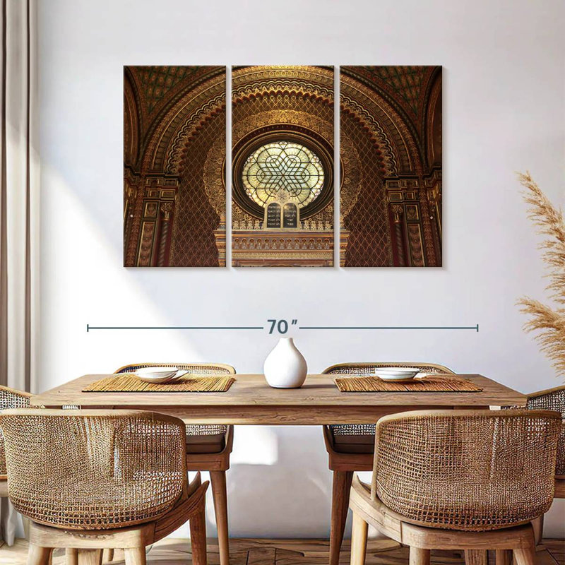 Spanish Synagogue Interior, 36" H x 57" W