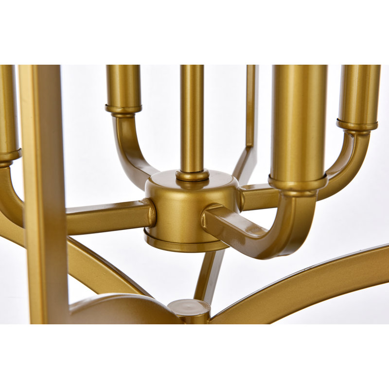 Luminaire suspendu 4 lumières Ayoka, Laiton