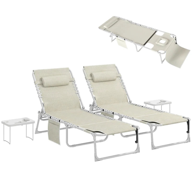 Chaise longue pliante pour patio