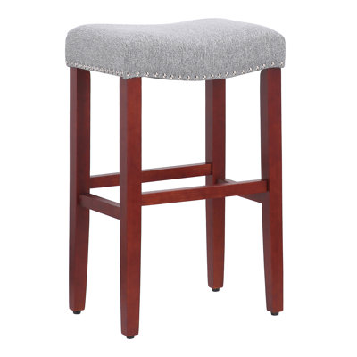 Jameson Upholstered Counter Stool with Solid Wood Frame
