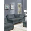Salon modulaire 7 pièces modulaire, chenille grise, 3 canapés d'angle, 1 chaise sans accoudoirs, 1 coussin de style contemporain 3X