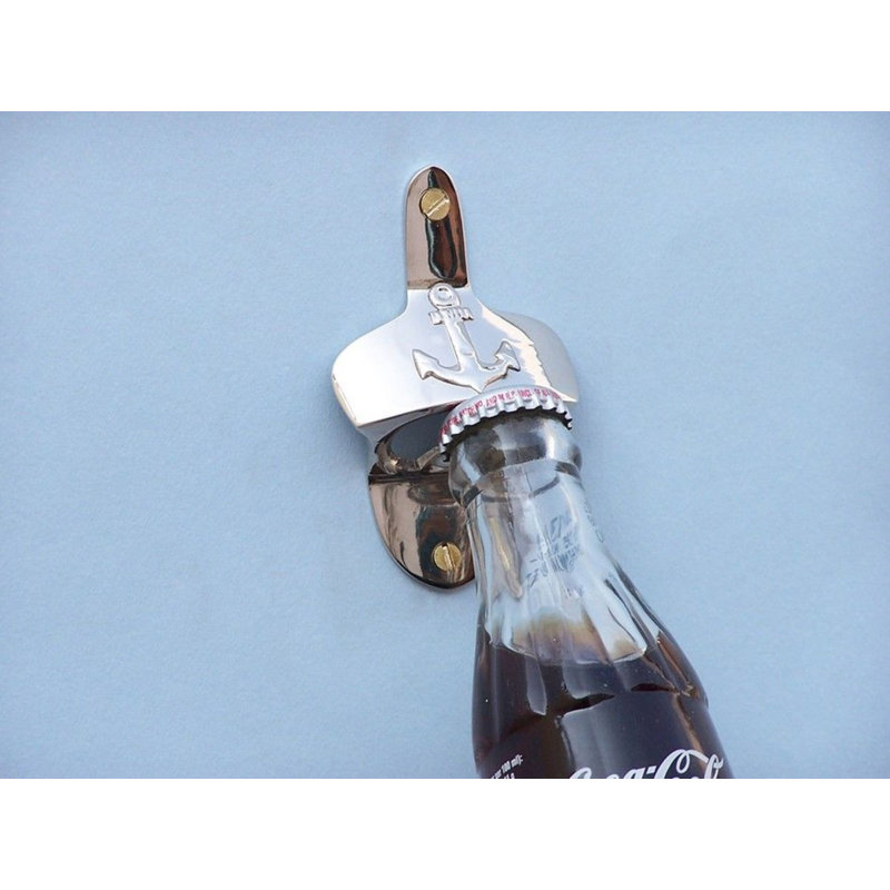 Ouvre-bouteille mural 3 po Longwell, Chrome