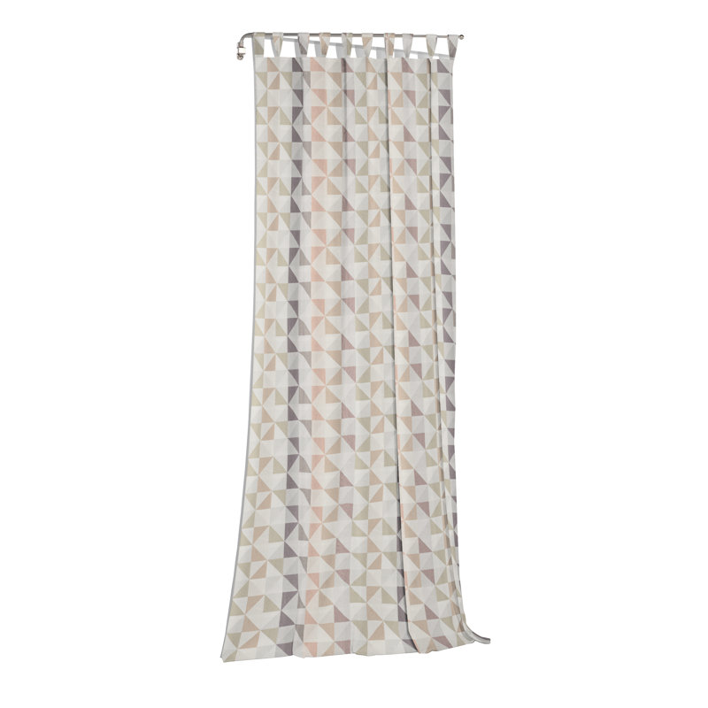 Gareth Room Darkening Curtain, Pink/Purple/Beige, 132cm Width x 245cm Drop