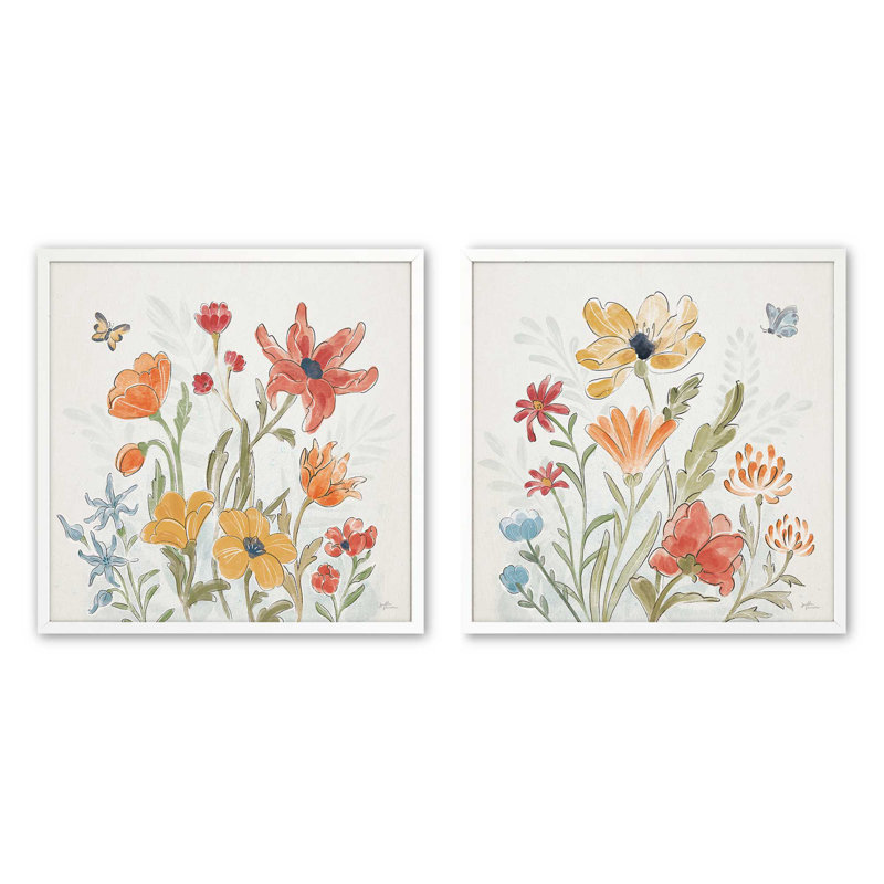 Ensemble de 2 pièces Garden Harmony, Blanc opaque, H 21,5 po x l 21,5 po