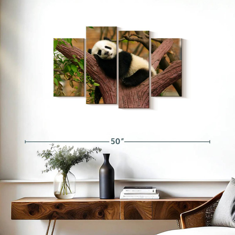 Panda endormi Brampt, H 22 po x l 36 po