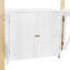 Lit mezzanine simple en blanc avec tiroirs de rangement et bureau d'ordinateur pliable pour une installation à domicile efficace-1824882471