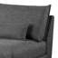 Fauteuil rembourré à peine noir