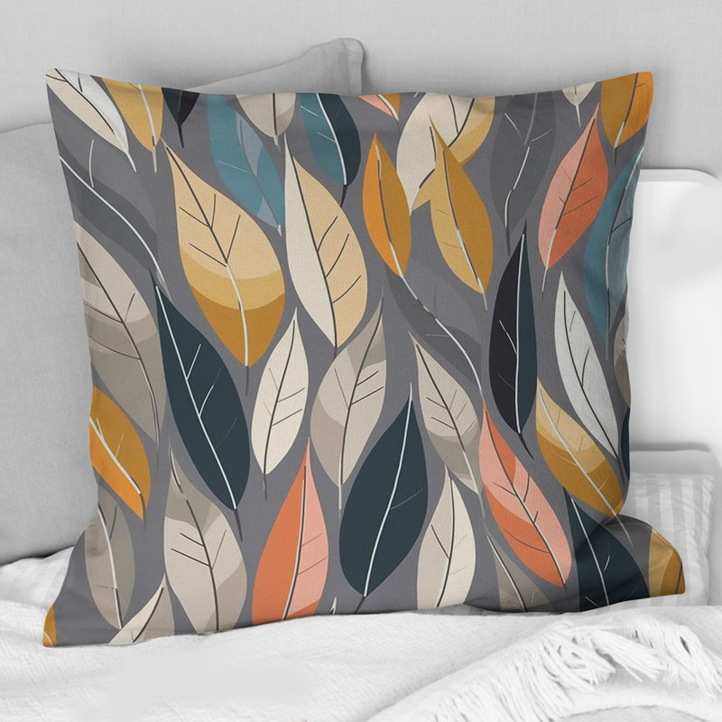 Coussin Retro Abstract Leaves III - Abstract