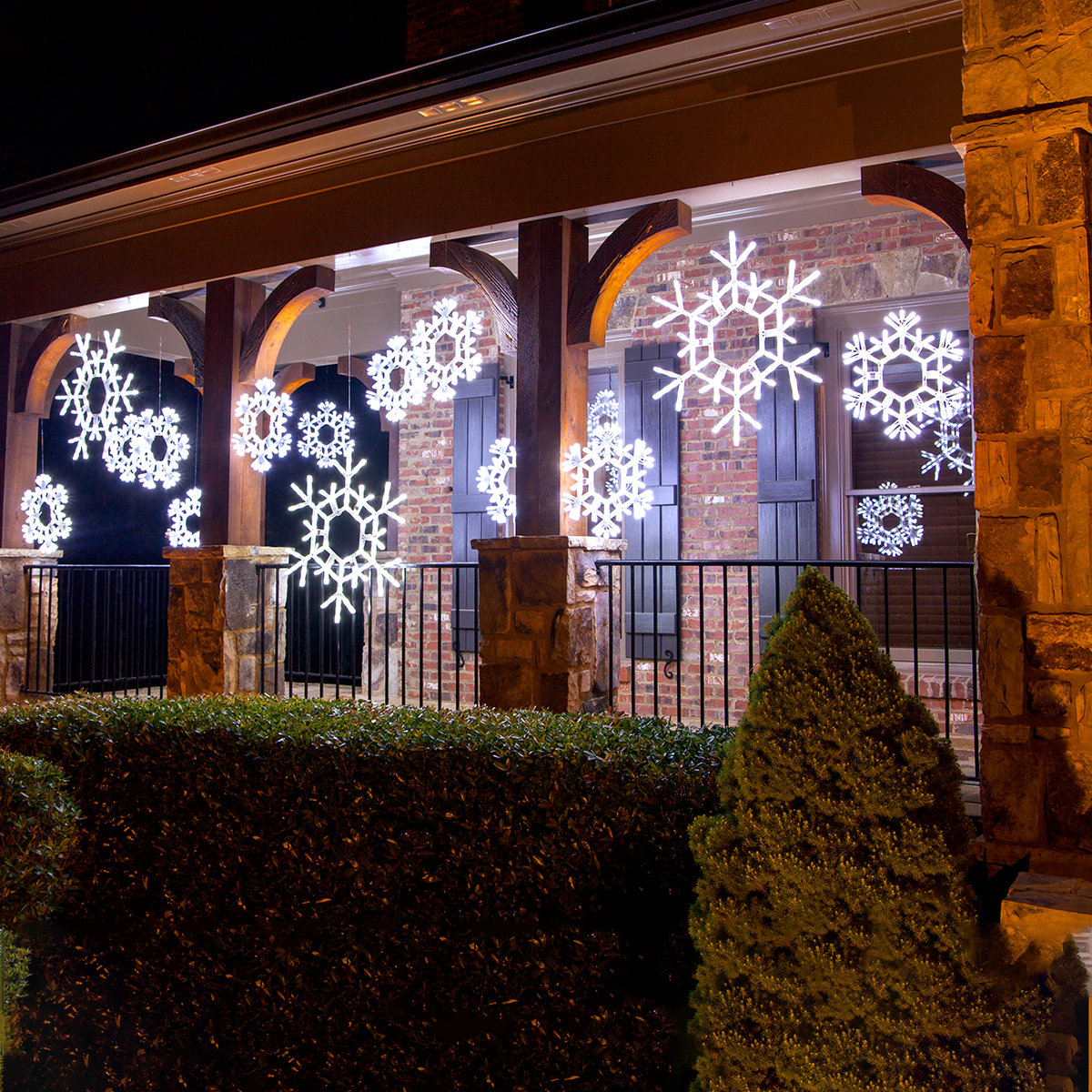 LED Folding Snowflake Lighted Display, 20" H, Cool White