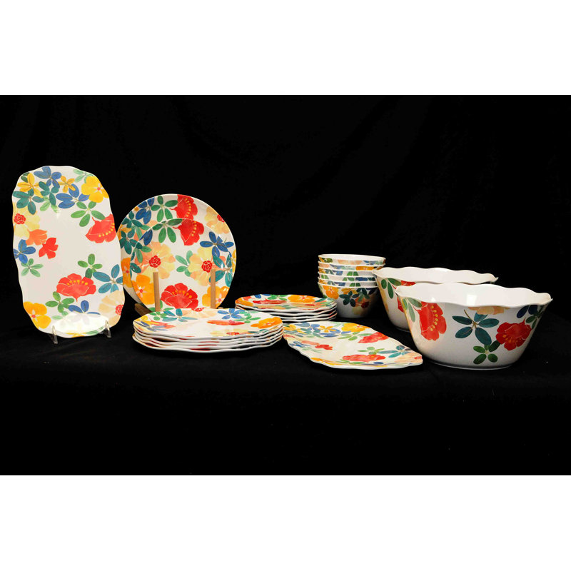 Boggess Piece Melamine Dinnerware Set - Service for 6