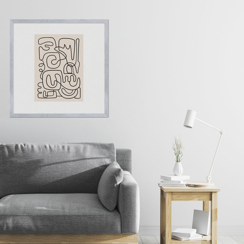 Linnson Wood Picture Frame with Mat, White, 20" x 30", 24" x 30"