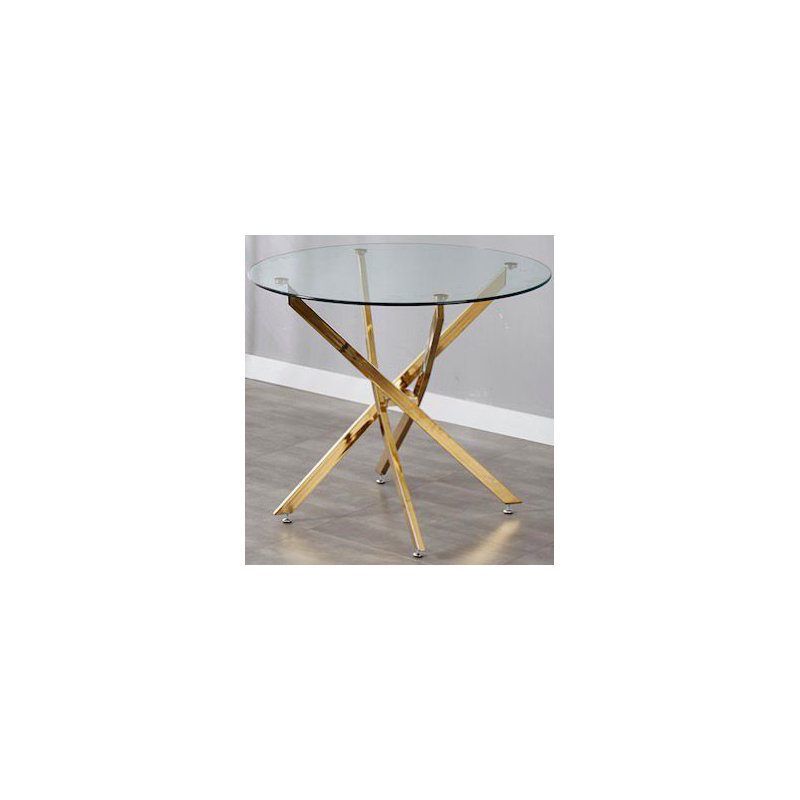 Table de salle à manger Tenice, Argent argent