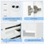 Meuble-lavabo blanc 36 po avec deux portes et tiroirs
