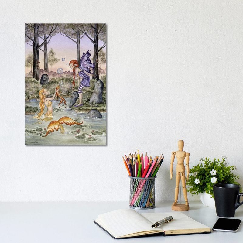The Wishing Fish by Amy Brown - Wrapped Canvas Print, 20.32 cm H x 30.48 cm W