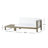 X-Back Corner Bench-R With Coffee Table