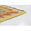 Tapis de zone en laine brun/rouge/crème 3 pi 2 po x 3 pi en laine noué la à la main one-of-kind Lorain