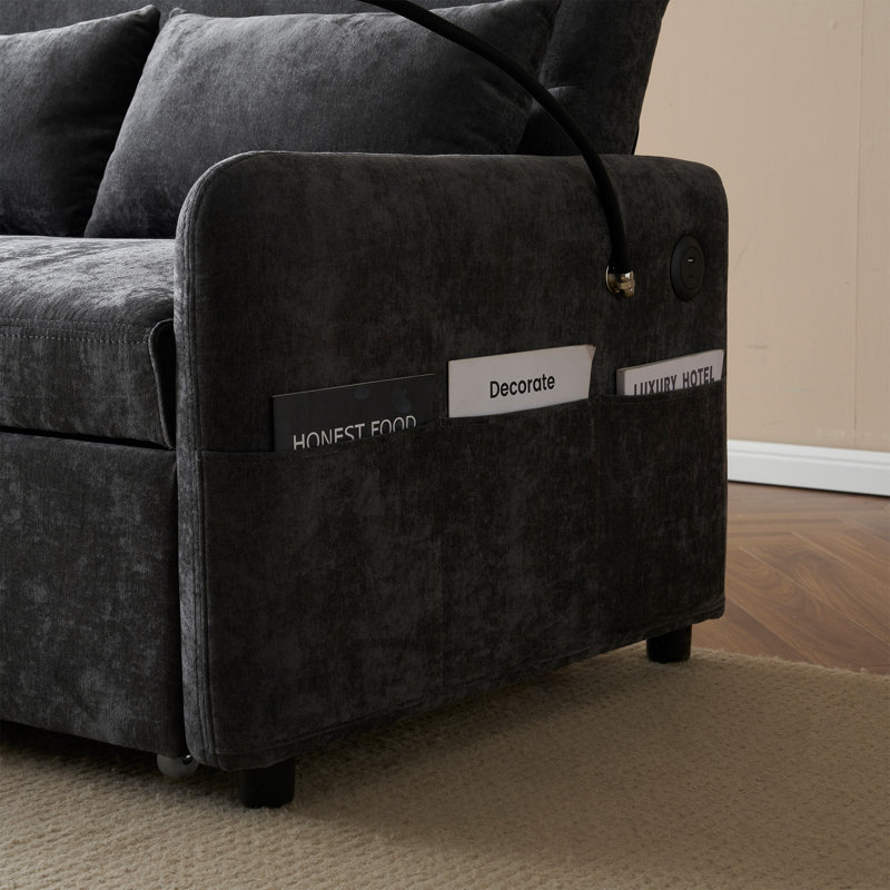 Sofa, Grey Chenille, Grey