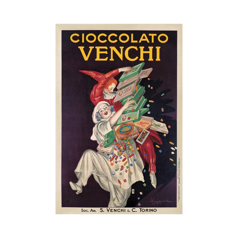 Cioccolato Venchi by Leonetto Cappiello - Wrapped Canvas Print, 66.04 cm H x 45.72 cm W x 1.91 cm D