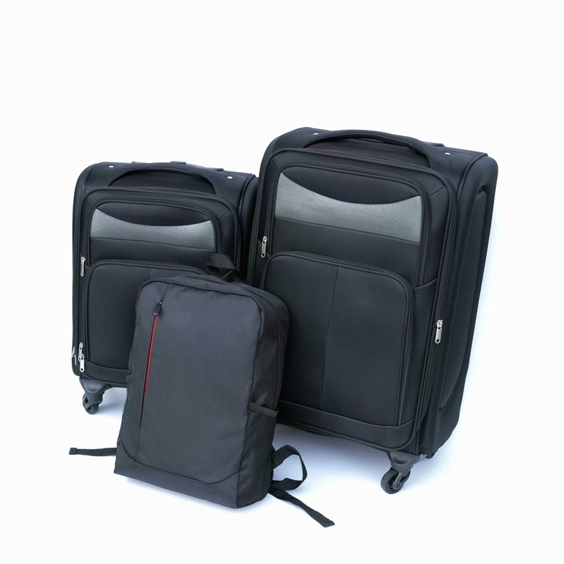(20+24) Travel Case Two-Piece Suitcase Set Oxford Trolley Case Without Password Lock Universal Wheel + Oxford Cloth Backpack