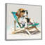 Chien sur la plage II - reproduction sur toile-87045573-110955525