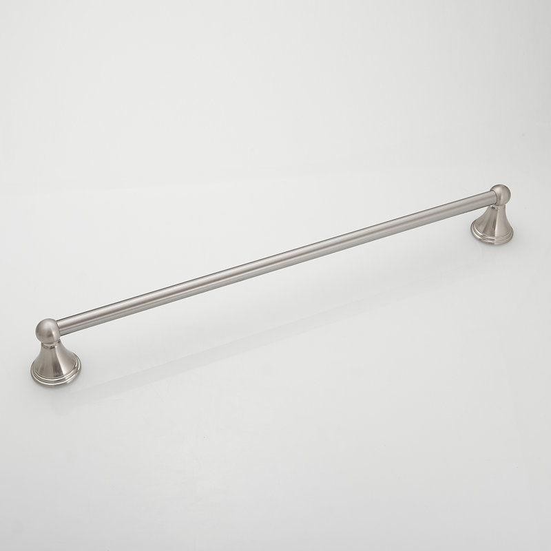 Barre à serviettes murale 24 po, Nickel brossé