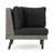 SOFA SET CORNER+TABLE - BROWN