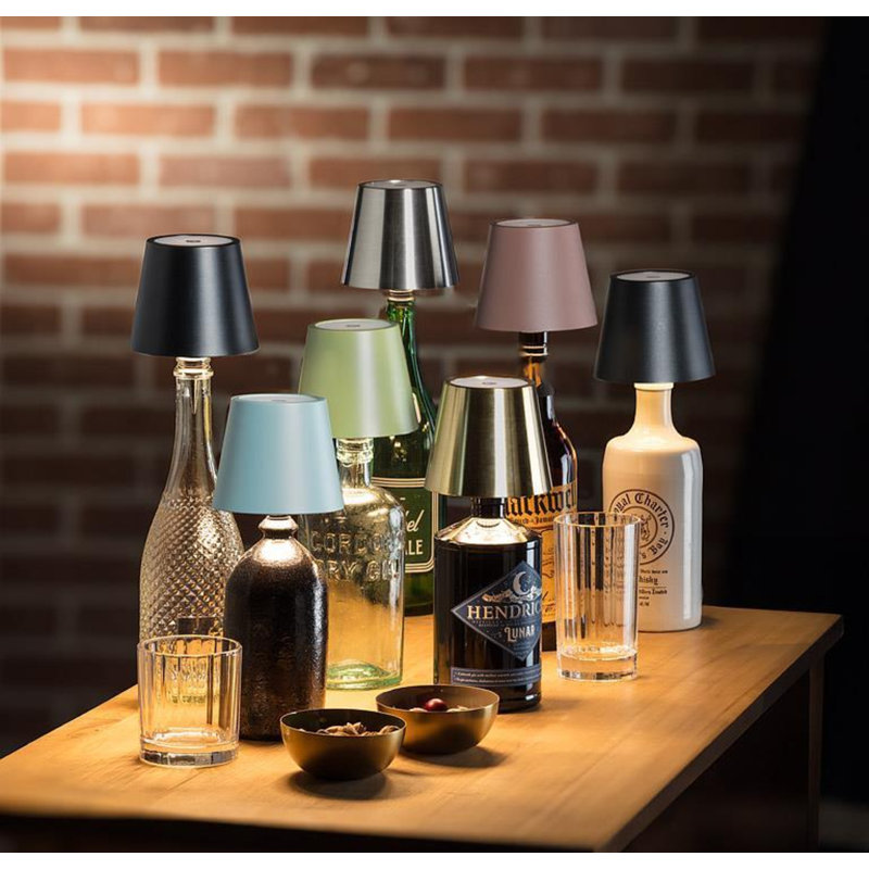 Lampe de table à abat-jour Abbil Trilite Classic, Noir