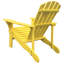 Chaise Adirondack jaune