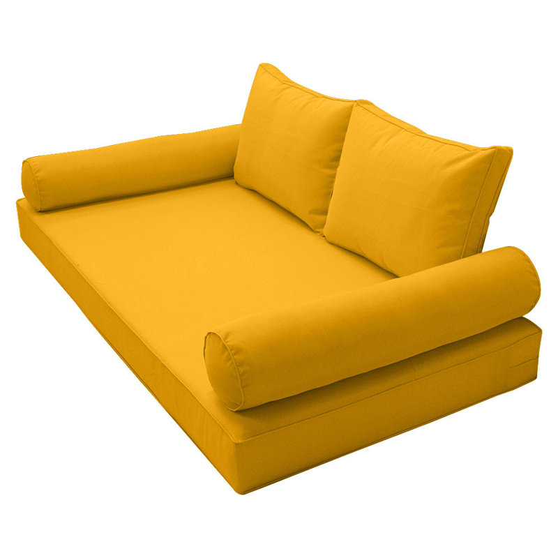 Outdoor Daybed Seat / Back Cushion, Yellow