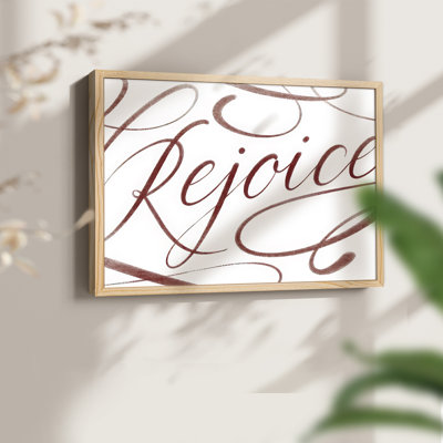 Réjouissez-vous, reproduction encadrée