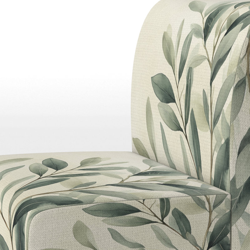 Fauteuil de chambre Eucalyptus, Pantoufle sans accoudoirs