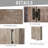 Kleankin Bathroom Floor Cabinet Storage Cupboard With Drawer And Adjustable Shelf