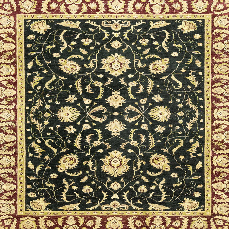 Tapis abstrait moderne 2975, Carré 5 pi