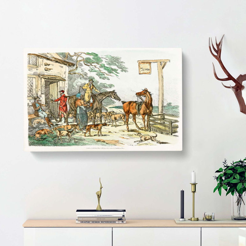 Before The Hunt by Henry Alken - Wrapped Canvas Painting, 35cm H x 50cm W x 3cm D
