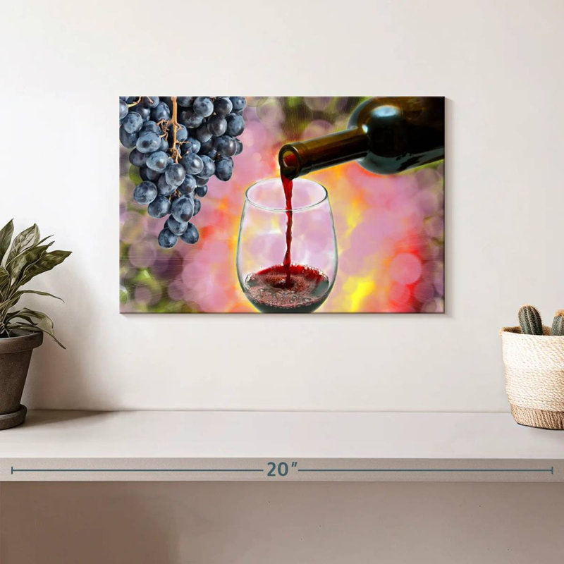 Yarlin décantant le vin rouge au verre, H 8 po x l 12 po