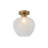 Single Light Frosted Glass Semi Flush Mount-503852214-503852218
