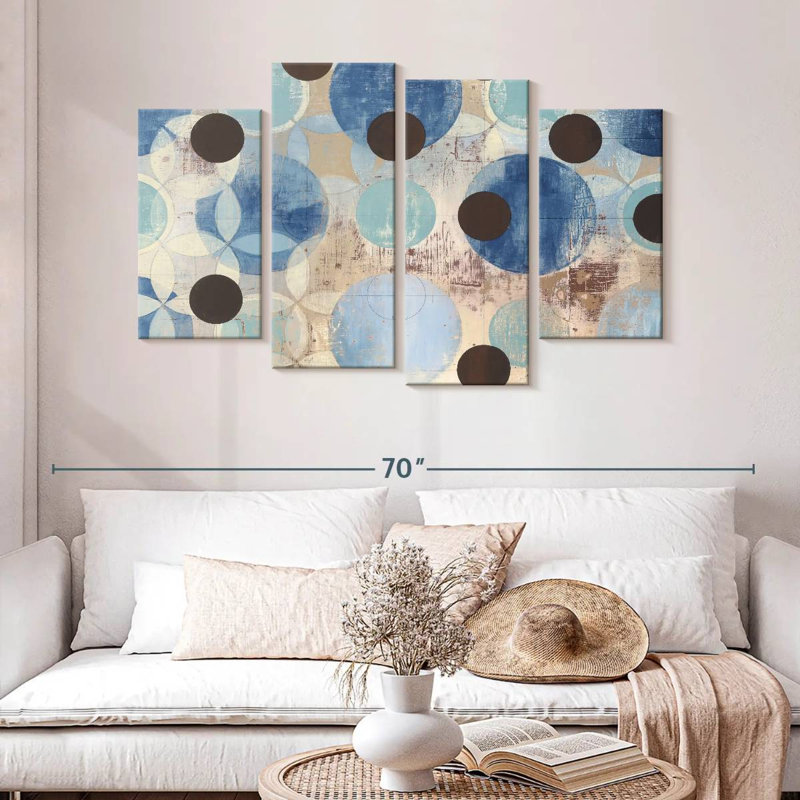 Avery Blue Dots, 32"H x 52"W