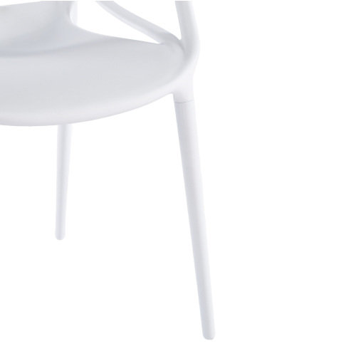 Chaises de salle à manger modernes en plastique transparent avec pieds en métal