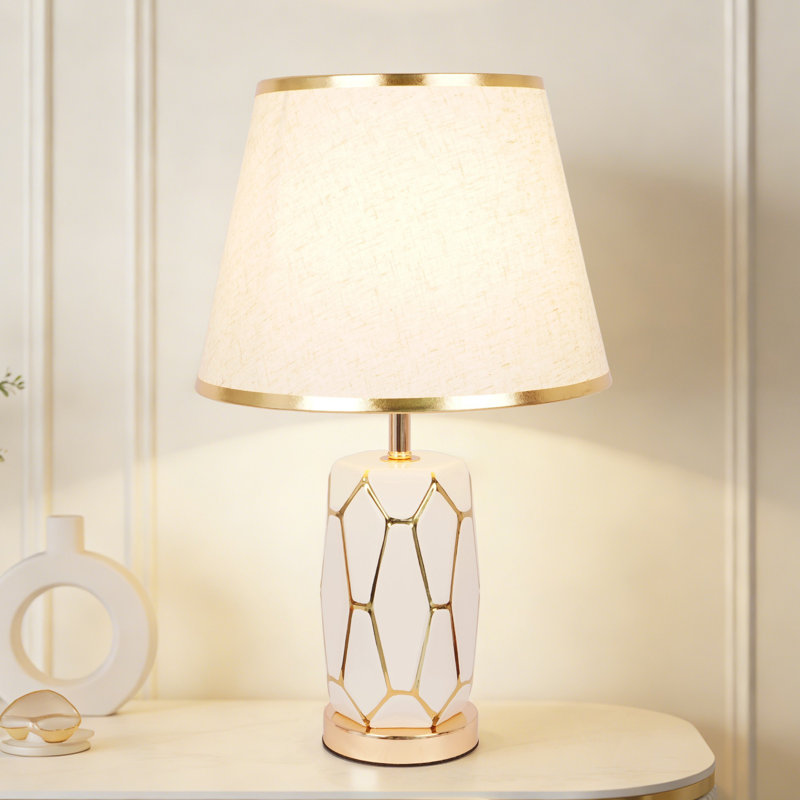 18.5" Modern Ceramic Table Lamp (Bulb Include)