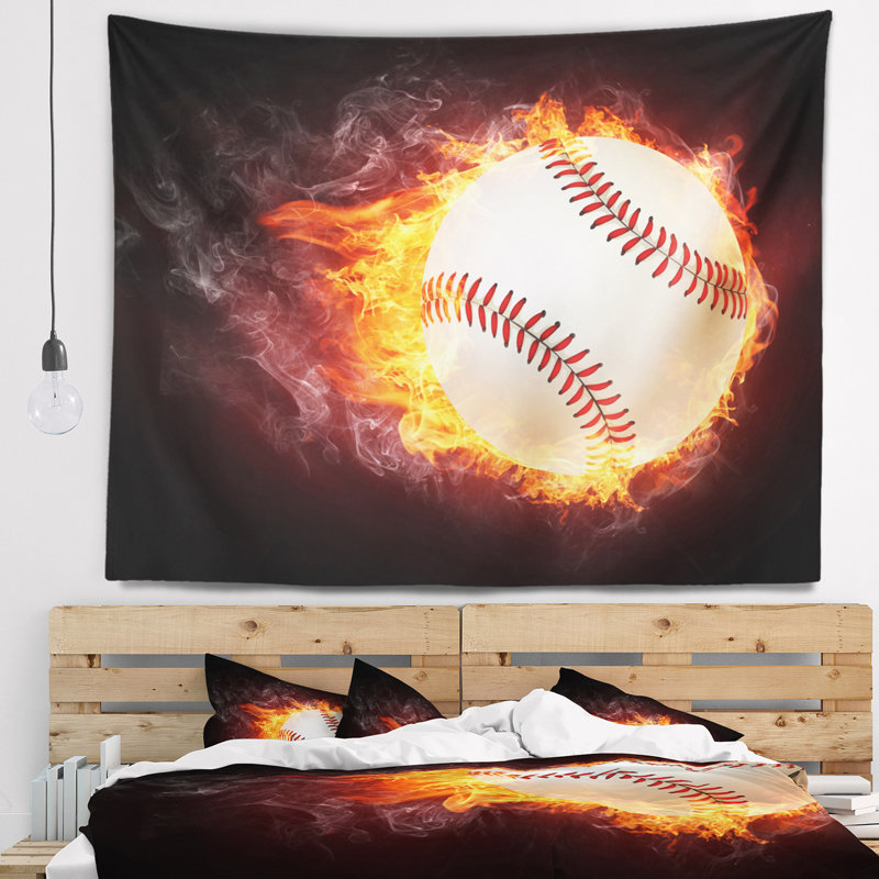 Tapisserie de baseball Sport, H 50 po x l 60 po