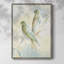 «LoveBirdsPaintingon», reproduction d'art encadrée - Bois massif-789693891