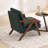 Mid Century Modern Upholstered Chenille Solid Wood Accent Armchair-1904025302