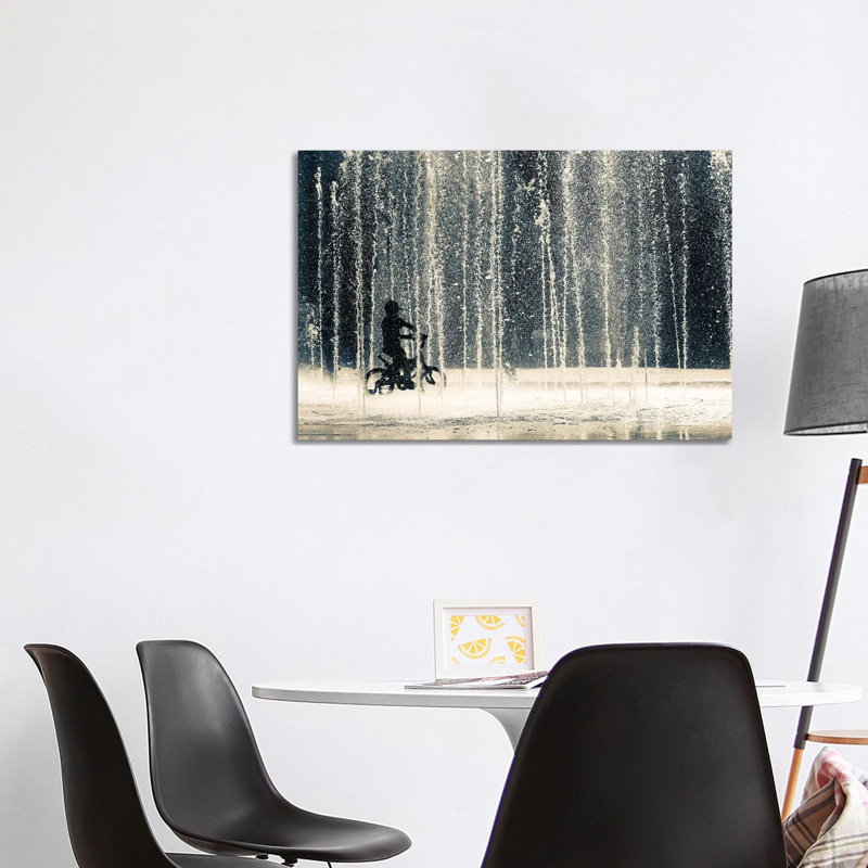 Ride Through The Drops by Ehsan Razzazi - Wrapped Canvas Print, 101.6 cm H x 66.04 cm W x 1.91 cm D